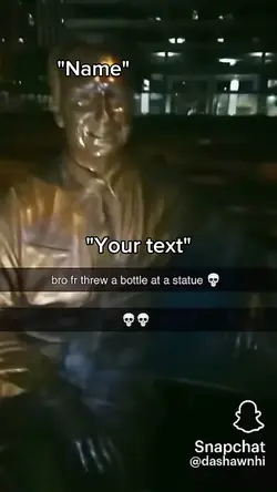ITS JUST A STATUE💀💀
