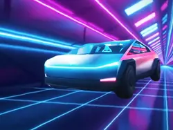Retro Tesla Truck 
