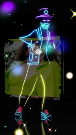 transição neon