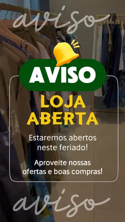 Aviso de feriado