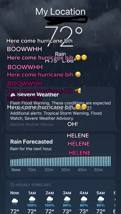 Hurricane Helene..