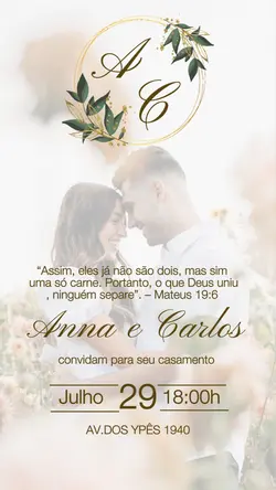 Convite casamento