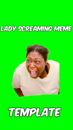 Lady screaming 