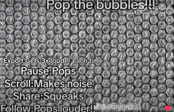 Pop the bubbles! 