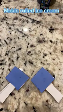 Rolled ice cream 