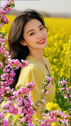 In the flowers