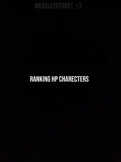 Ranking HP Charecter