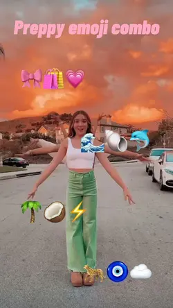 Preppy emojis!🐚💗🐬