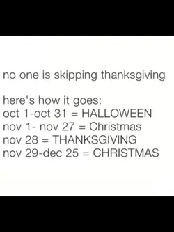Dont skip thxgiving!