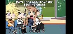The seating charts 😭