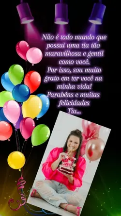 Parabéns tia