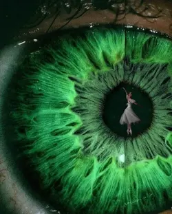 Blinking eye overlay