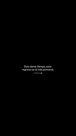 Regreso personal 