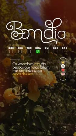 BOM DIA + SEMANA
