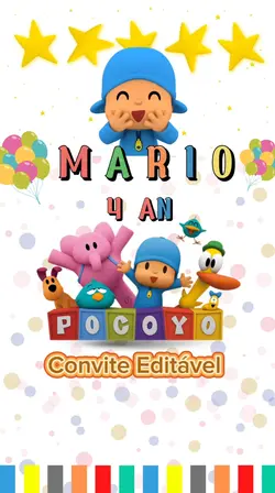 convite Pocoyo