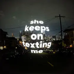 She keeps on texting