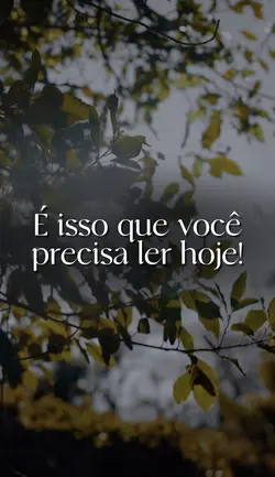 Leia isso hoje!