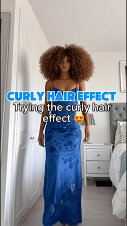 Curly hair effect 