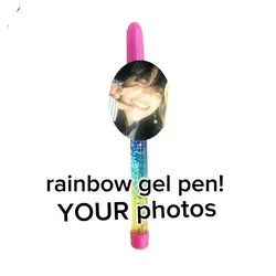 rainbow gel pen!