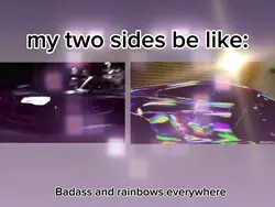 My two sides as cars