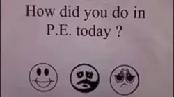 How did you do in PE