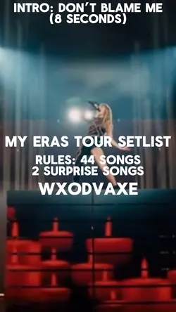 Eras tour setlist