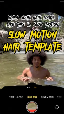 Slow motion hair 