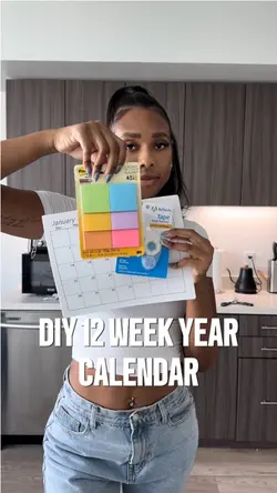 DIY 12 Week Year Calendar