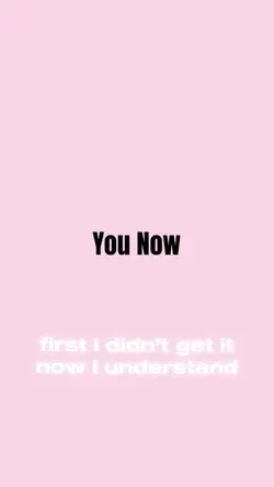 now I understand