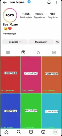 Instagram famoso