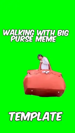 Walking big purse 