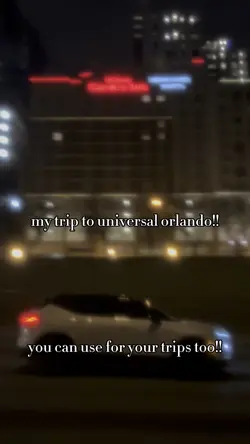 my trip to universal