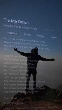 Tie me down lyric