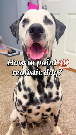 3D realistic dog
