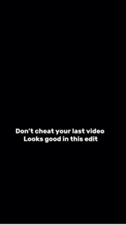 Don’t cheat