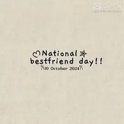national bestie day!