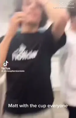 MATT WITH THE CUP