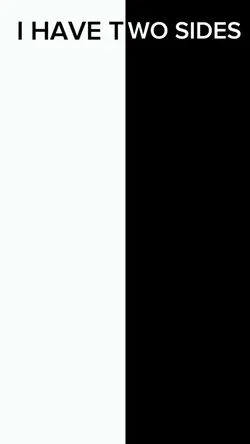 I have two sides 