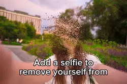 Remove self from pic