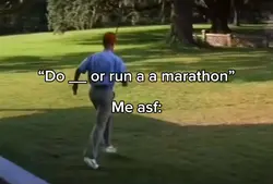 Running marathon