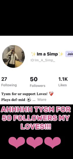 TYSM 4 50 FOLLOWERS