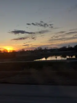try on a sunset pic