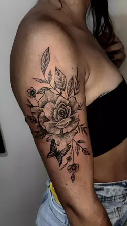 free hand floral 