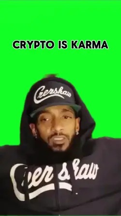 Crypto is karma 
