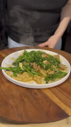 Pasta and sausage 
