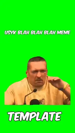 Usyk blah blah meme