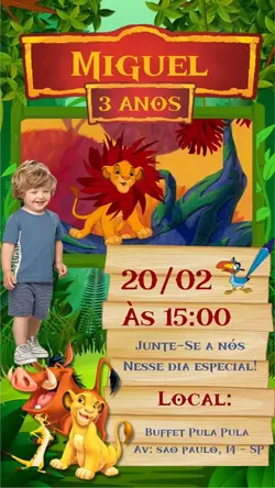 Convite rei leao