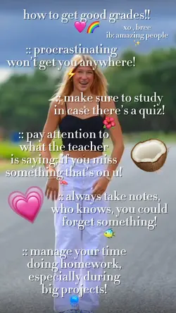 tips / good grades!!