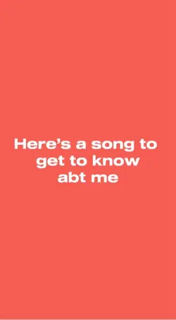 get to know me