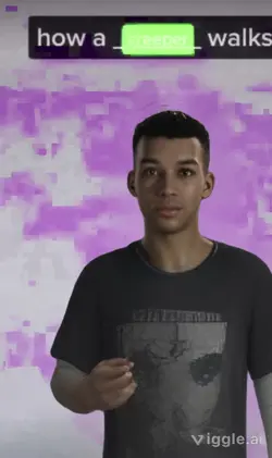 how a creeper walks
